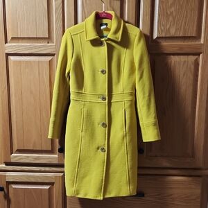 J. Crew Mustard Trench Coat